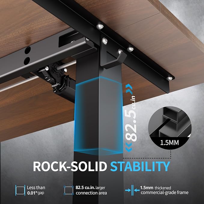 BIZUM Electric Standing Desk, 55x24 inches Height Adjustable Desk, Sit to Stand - Image 4