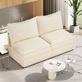 Vesgantti 74" Loveseat Sofa Without Armrest, Comfy Cloud Couch by Vesgantti