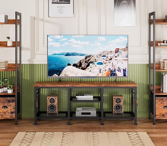 Furologee TV Stand for TVs up to 55 Inch, Entertainment Center - Image 8