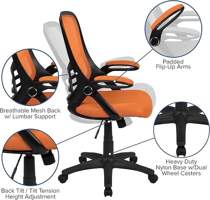 Flash Furniture Porter Mesh High Back Ergonomic Swivel Office Chair - Image 6