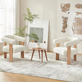 VKNOW Accent Chairs Set of 2, Modern Upholstered Living Room Chair Armchair by VKNOW