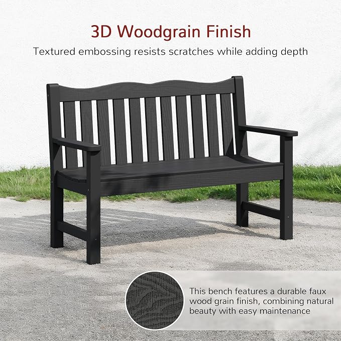 Stoog Weatherproof Outdoor Bench & Outdoor Chairs Set, Patio Furniture Set - Image 8