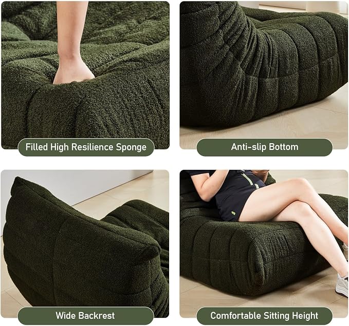 Bean Bag Chair, Fireside Chair Bean Bag Sofa Large Bean Bag Chair - Image 6