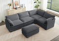 ROWHY 113'' Modular Sectional Cloud Corner Couch, 5 Seater L Shape Sofa Big by ROWHY