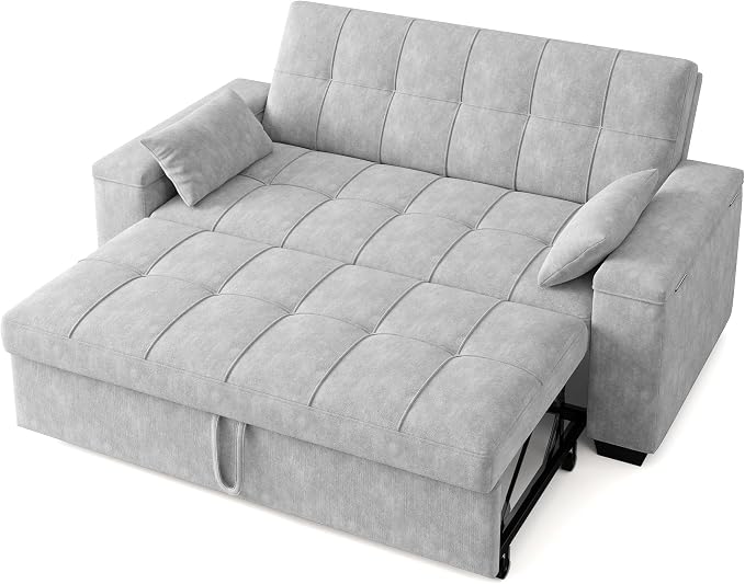Gizoon Convertible Sofa Bed Futon, 70.9'' Sleeper Loveseat - Image 8