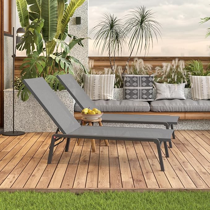 Patio Chaise Lounge Set of 2 - Image 7