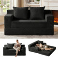 Erament Loveseat Boneless Convertible Sofa Bed, Folding Floor Futon Sleeper by Unknown