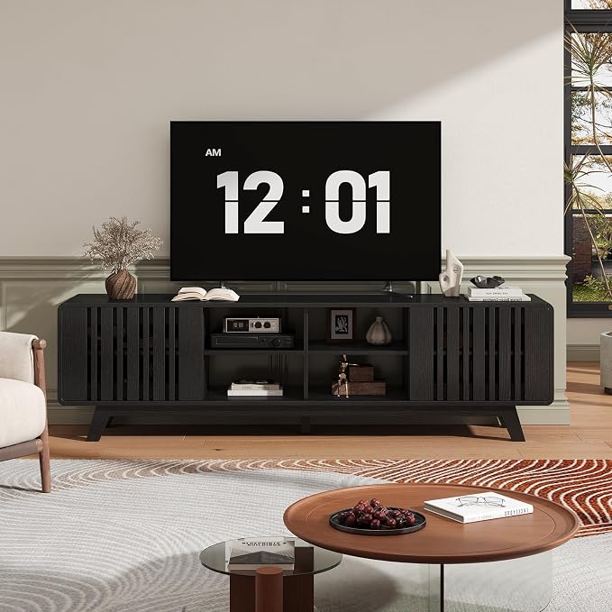 ONBRILL 70-Inch TV Stand for TVs up to 80 Inch, Mid-Century Modern Television - Image 9