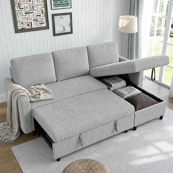 Walsunny 77" Sectional Sleeper Sofa by Walsunny