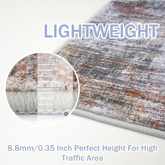 IOHOUZE Small Abstract Area Rug 2x3 Ft Entryway Rugs Washable Door Mat Indoor - Image 5