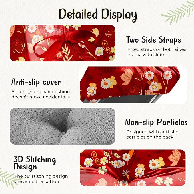 Outdoor Chaise Lounge Chair Cushion 75.1 x 22.8 x 4.7 Inches 100% Waterproof - Image 4