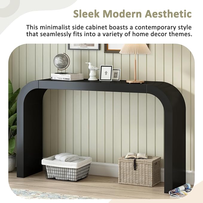 52'' Console Table Sofa Table Entryway Table, Modern Minimalist Console Table - Image 5