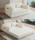 Versatile 2 in1 Loveseat Armchair Couch Convertible Boneless Chaise Lounge by SYFERLORY