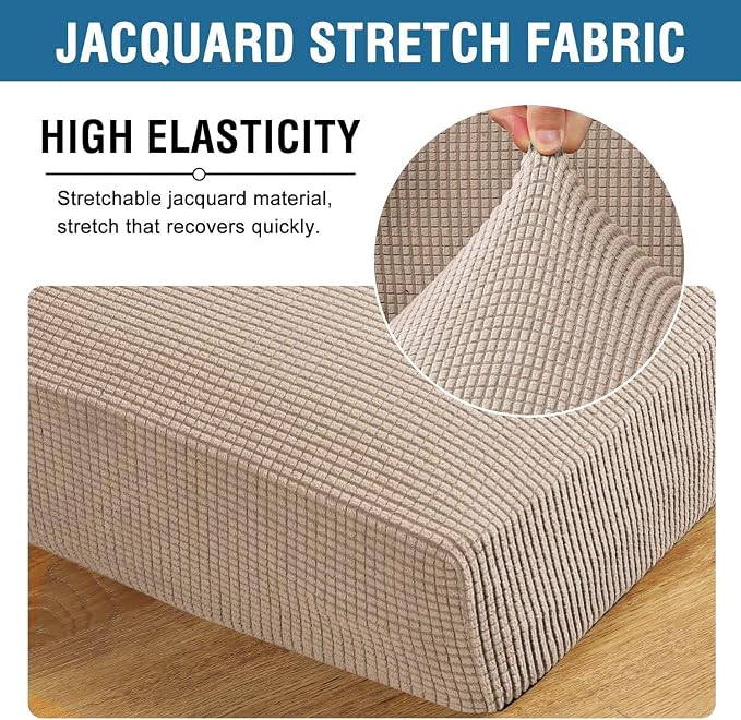 H.VERSAILTEX Super Stretch Individual Seat Cushion/Couch Slipcover Sets Thick - Image 4