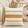 Fancy Homi Set of 1 Mustard Yellow Fall Decorative Throw Pillow Cover 18x18 Inch by Fancy+Homi