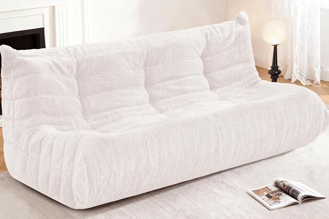Bean Bag 3-Seater Chair Big Sofa Beanbag Chair by Cansunna