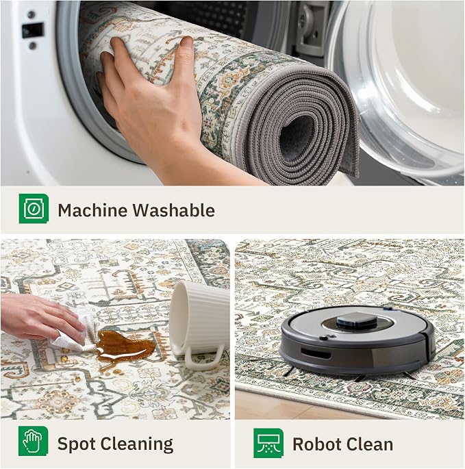 Washable 2x3 Entryway Area Rug - Image 4