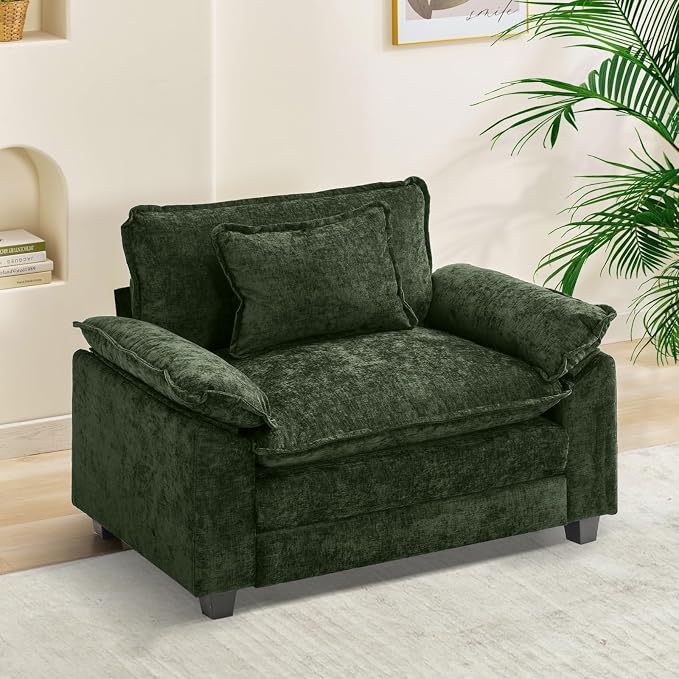 Oprisen Modular Sectional Sofa, Comfy Cloud Couch Sectional Sofa, Chenille Sofa by Oprisen