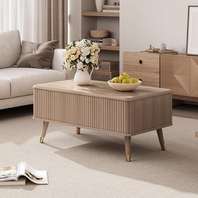 SULIVES Lift Top Coffee Table - Image 7