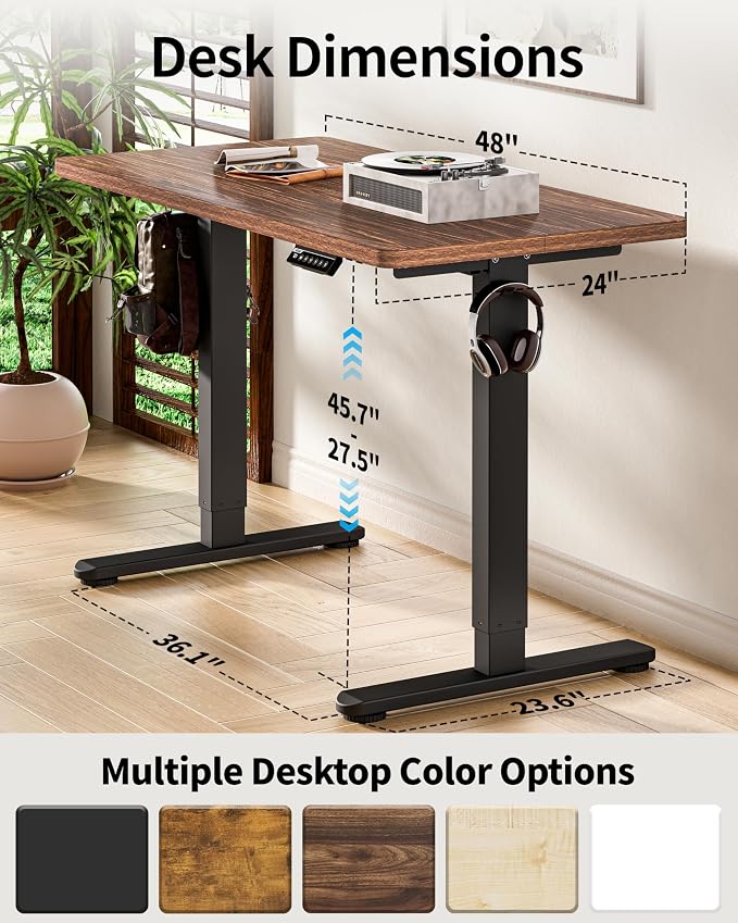 BIZUM Standing Desk Electric Adjustable Computer Desk-Stand up Desk Office - Image 3