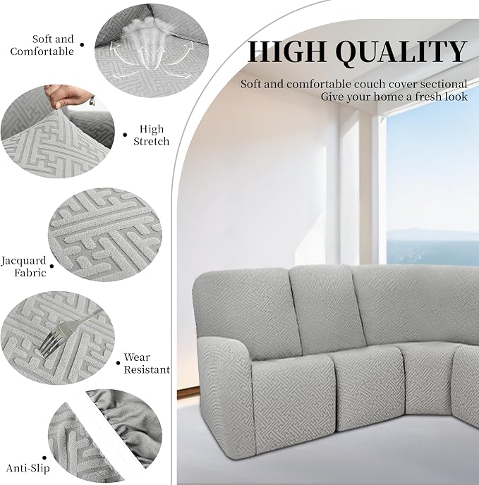 100% Waterproof Sectional Recliner Couch Covers - Image 6