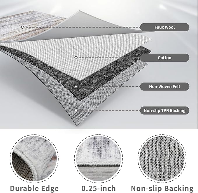 3x12 Washable Hallway Runner Rug: Extra Long Runners - Image 4