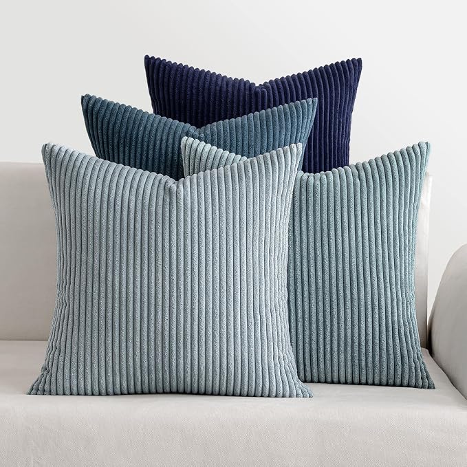 MIULEE Boho Farmhouse Throw Pillow Covers 20x20 Inch Set of 4 Western Neutral by MIULEE