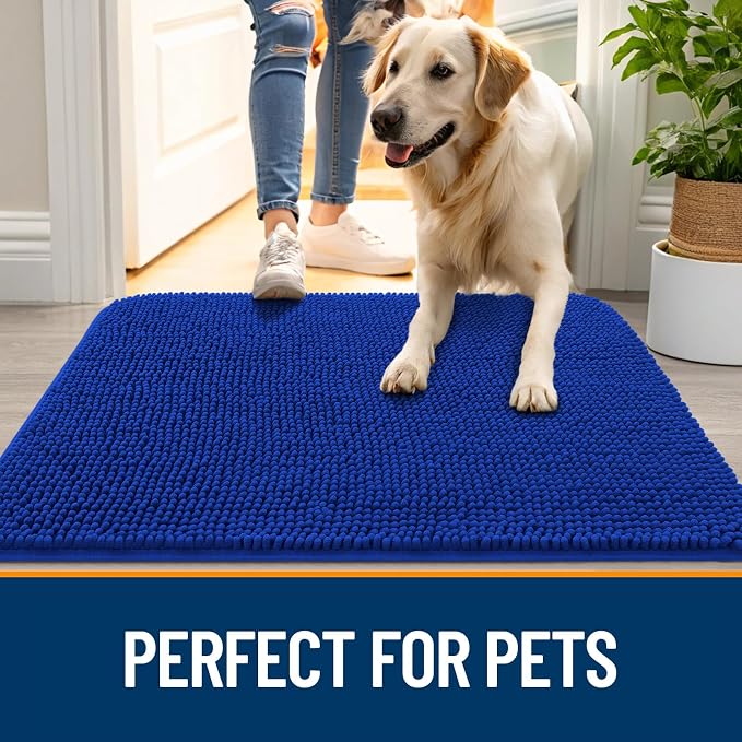 OLANLY Dog Door Mat for Muddy Paws 54x24, Absorbs Moisture and Dirt, Absorbent - Image 6