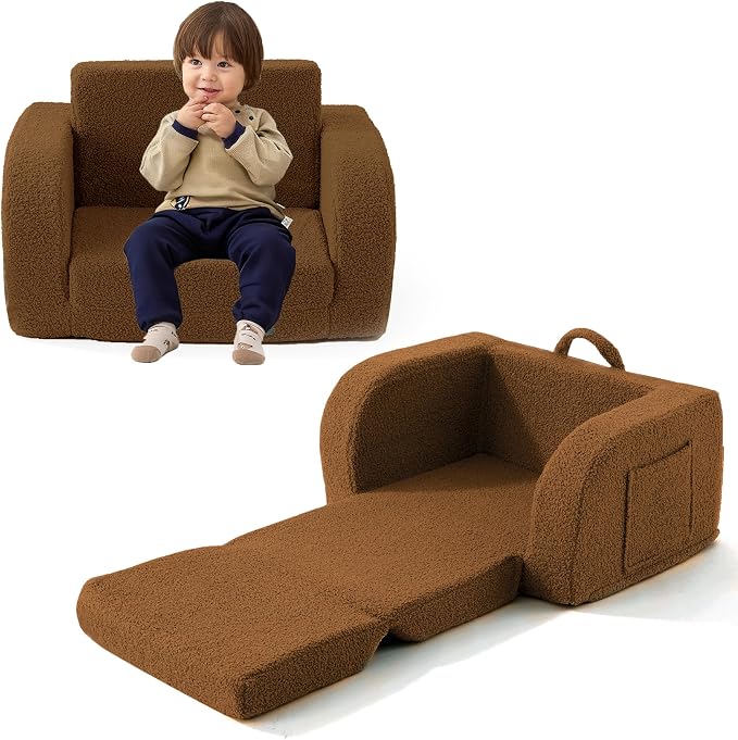 Toddler Couch, 2-in-1 Toddler Chairs Comfy 1-3 Years Old, Toddler Chair by MuaMelop