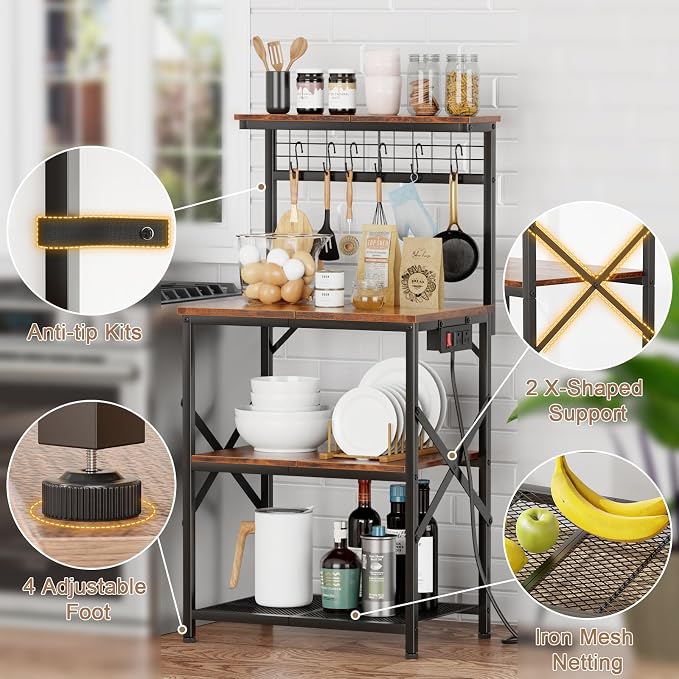 Furologee Kitchen Bakers Rack - Image 5