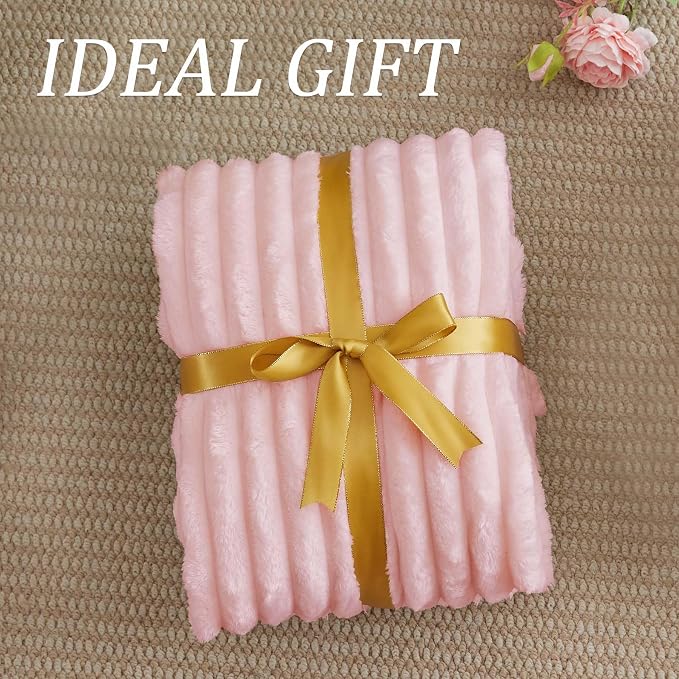 BEDELITE Fleece Pink Throw Blanket - Image 6