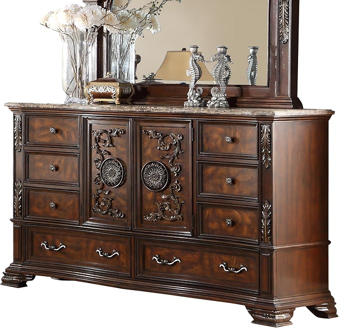 First of a Kind Santa Monica Traditional 5 Piece Queen Bedroom Set - Image 5
