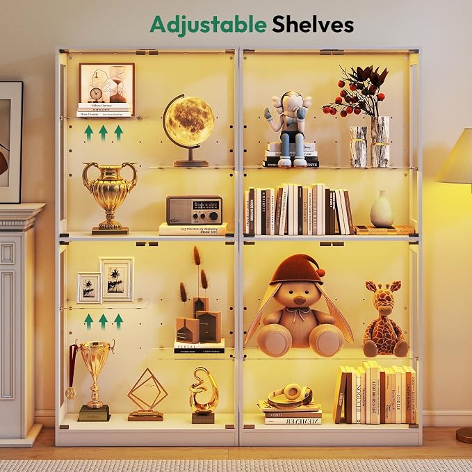 Lamtor 69-inch Glass Display Cabinet – Curio Cabinet - Image 4
