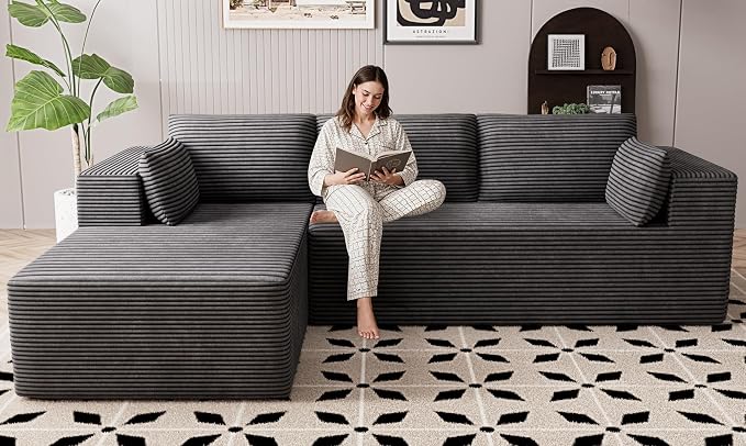 106" Cloud Sectional Boneless Couches by GRUSIGN