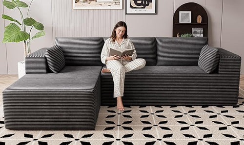 106" Cloud Sectional Boneless Couches by GRUSIGN