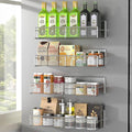 DTUQYX Magnetic Spice Rack for Refrigerator, 4 Pack 100% Metal Strong Magnet by DTUQYX