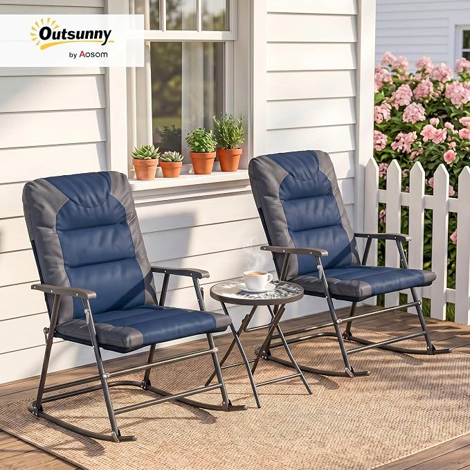 Outsunny 3 Piece Outdoor Patio Furniture Set - Image 2