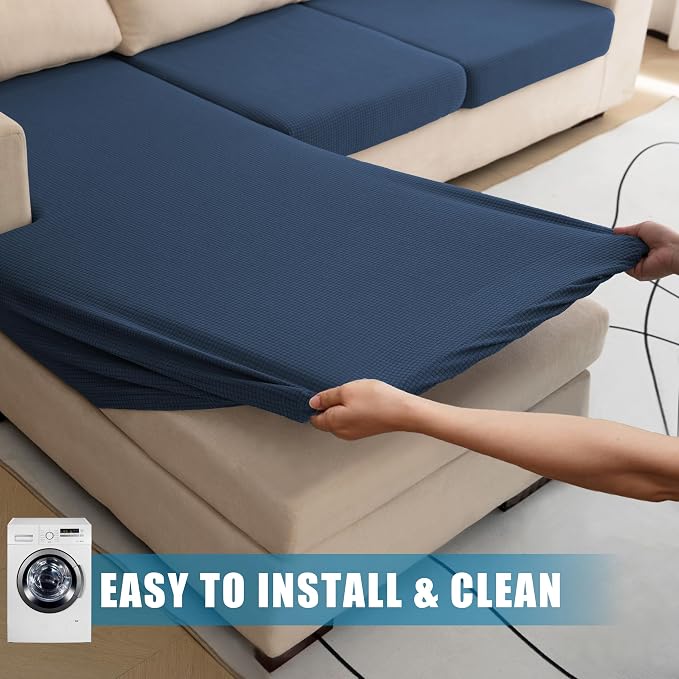 Water Repellent Sectional Couch Cushion Covers L Shaped Sofa - Image 6