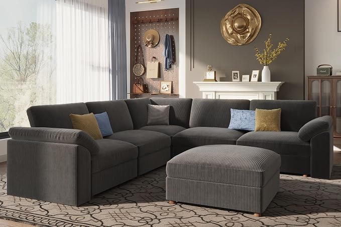 EASE MOOSE Oversized Sectional Modular Sofa, L Shape Sectional Couch - Image 4