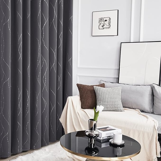 Deconovo Grey Blackout Curtains - Image 5