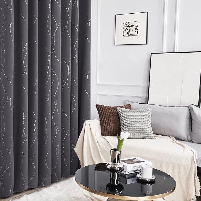Deconovo Grey Blackout Curtains - Image 6