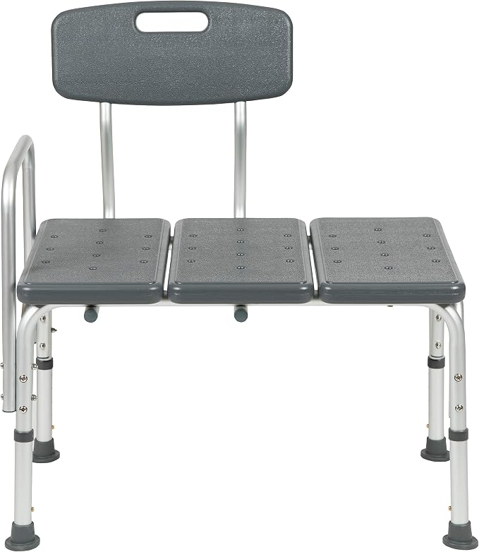Flash Furniture HERCULES Series 300 Lb. Capacity Adjustable Gray Bath & Shower - Image 12