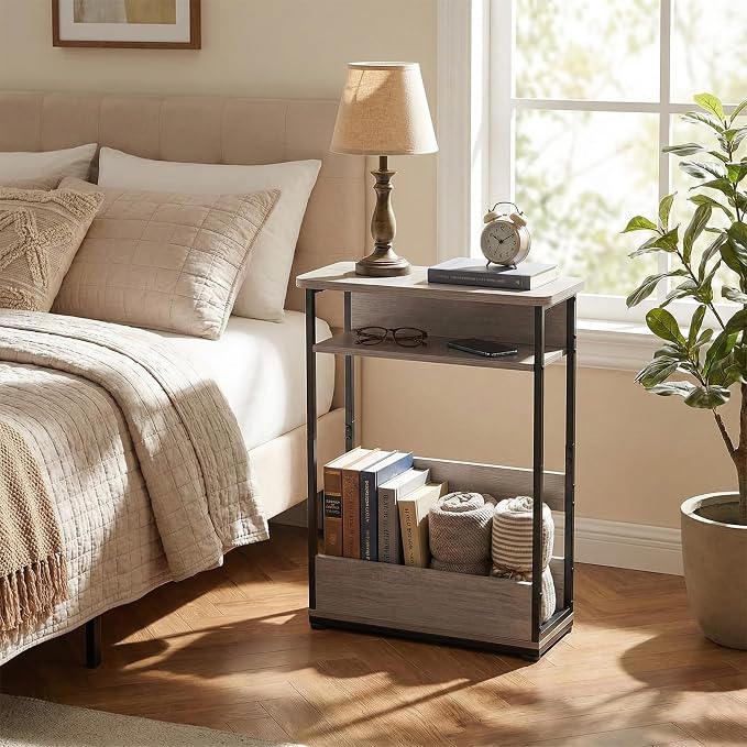 Narrow Side Table, 3-Tier Slim End Table - Image 5