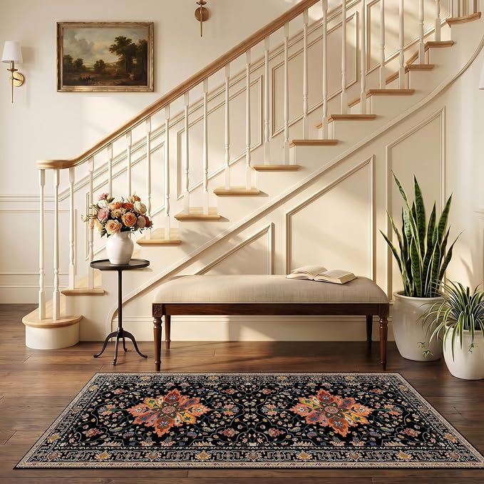 RELEANY Area Rugs 2'6"x5' Runner Rug Non Slip Washable - Image 2