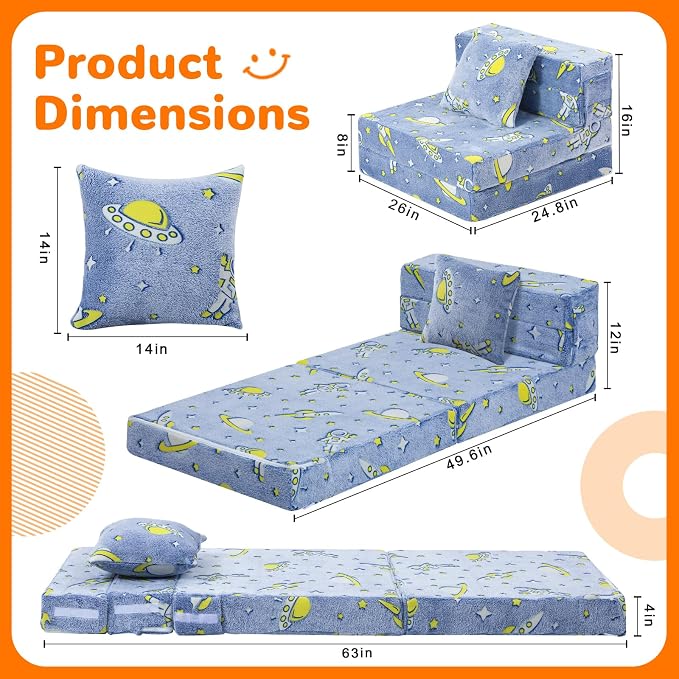 MeMoreCool Foldable Futon Chair Bed - Image 5