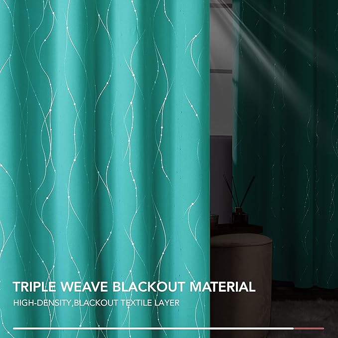 Deconovo Blackout Curtains, Thermal Insulated Soundproof Grommet Drapes - Image 5