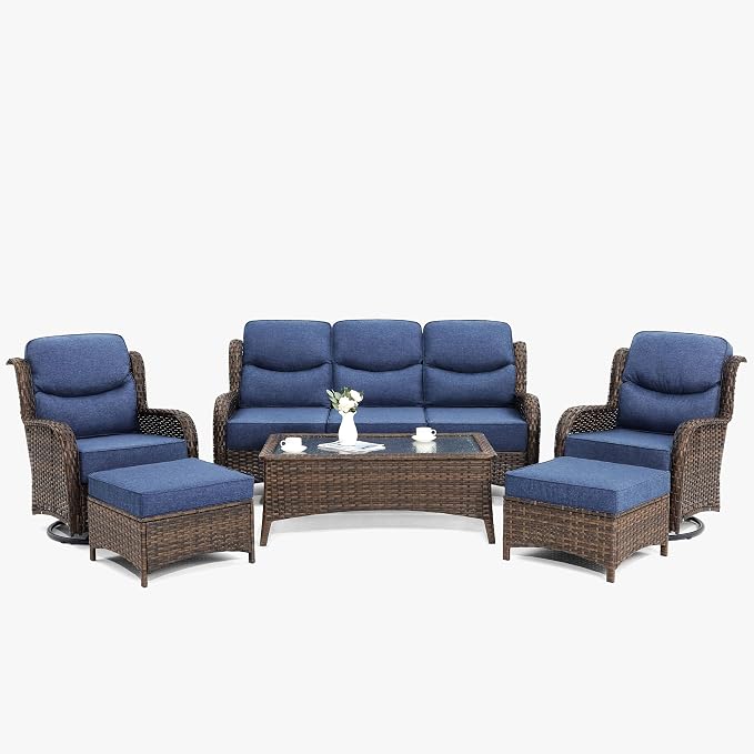 HILLGA Luxury High Back Patio Furniture Set - Image 8