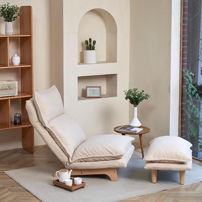 Floor Chair Single Lazy Sofa Leisure Balcony Reclining Japanese Tatami - Image 4
