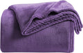 KMUSET Super Soft Throw Blanket Premium Silky Flannel Fleece Throw Size Purple by COZYBLANKETHappyHomeLife