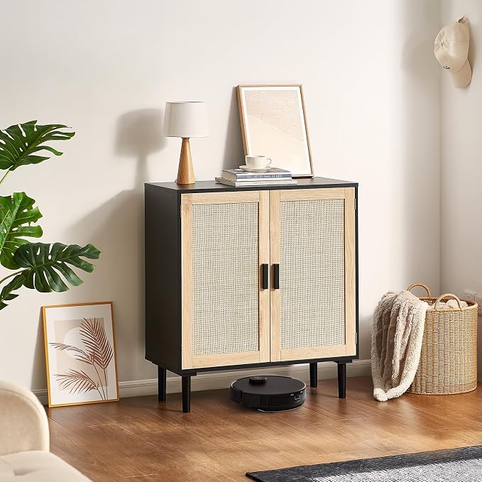 VEVOR Rattan Cabinet, Buffet Cabinet - Image 2